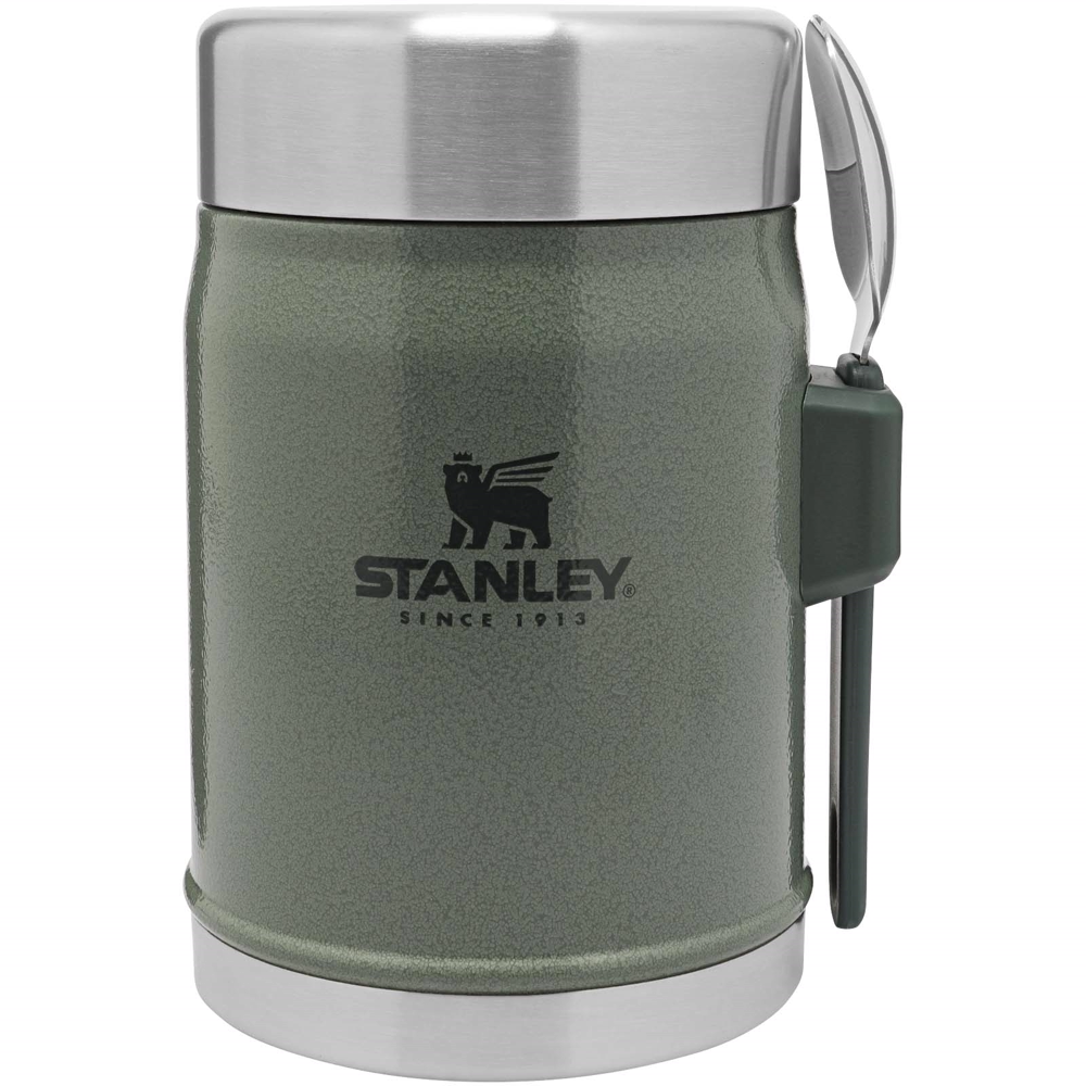 Stanley Legendary 400 ml madbeholder med ske i farven Skovgrøn