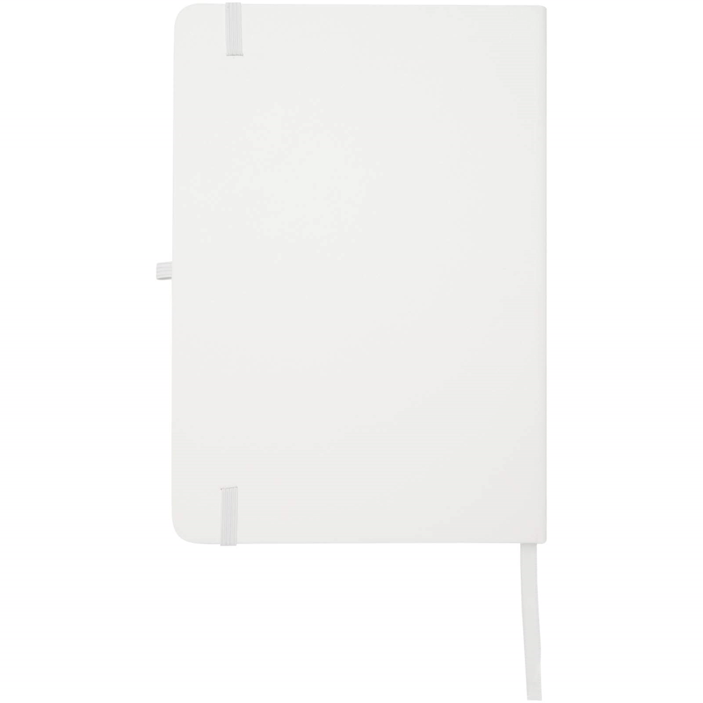 Teak A5 genvunden hardcover notesbog med linjerede sider i farven Hvid