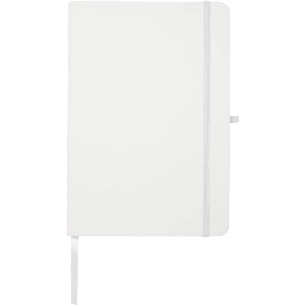 Teak A5 genvunden hardcover notesbog med linjerede sider i farven Hvid