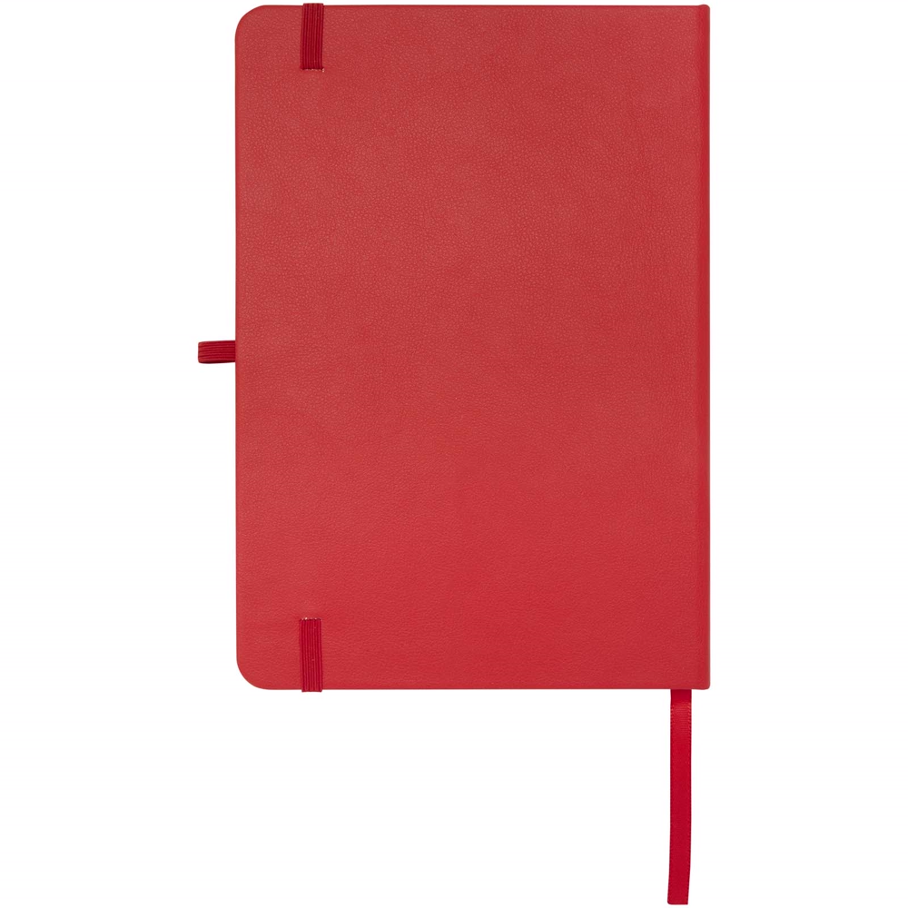Teak A5 genvunden hardcover notesbog med linjerede sider i farven Rød