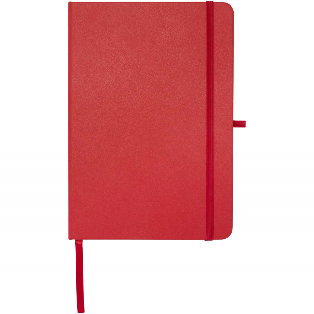 Teak A5 genvunden hardcover notesbog med linjerede sider i farven Rød