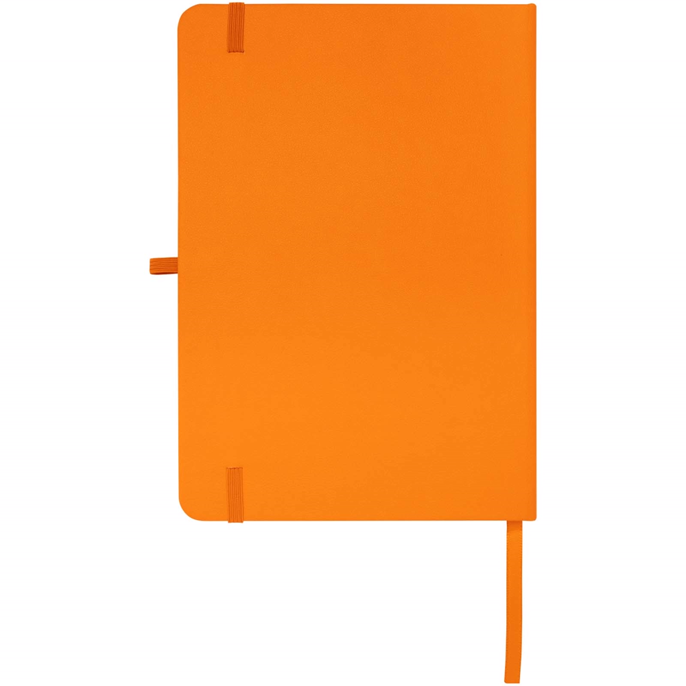 Teak A5 genvunden hardcover notesbog med linjerede sider i farven Orange