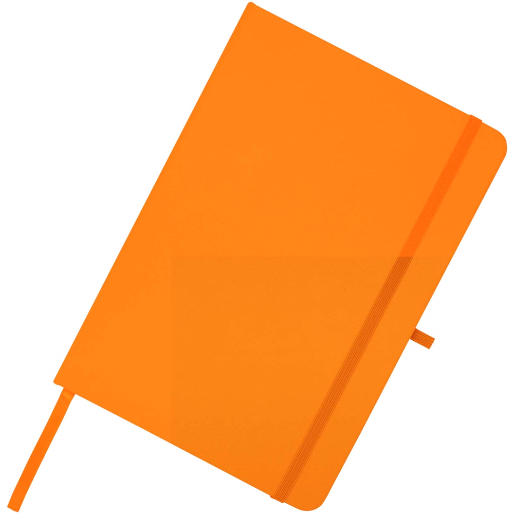 Teak A5 genvunden hardcover notesbog med linjerede sider i farven Orange