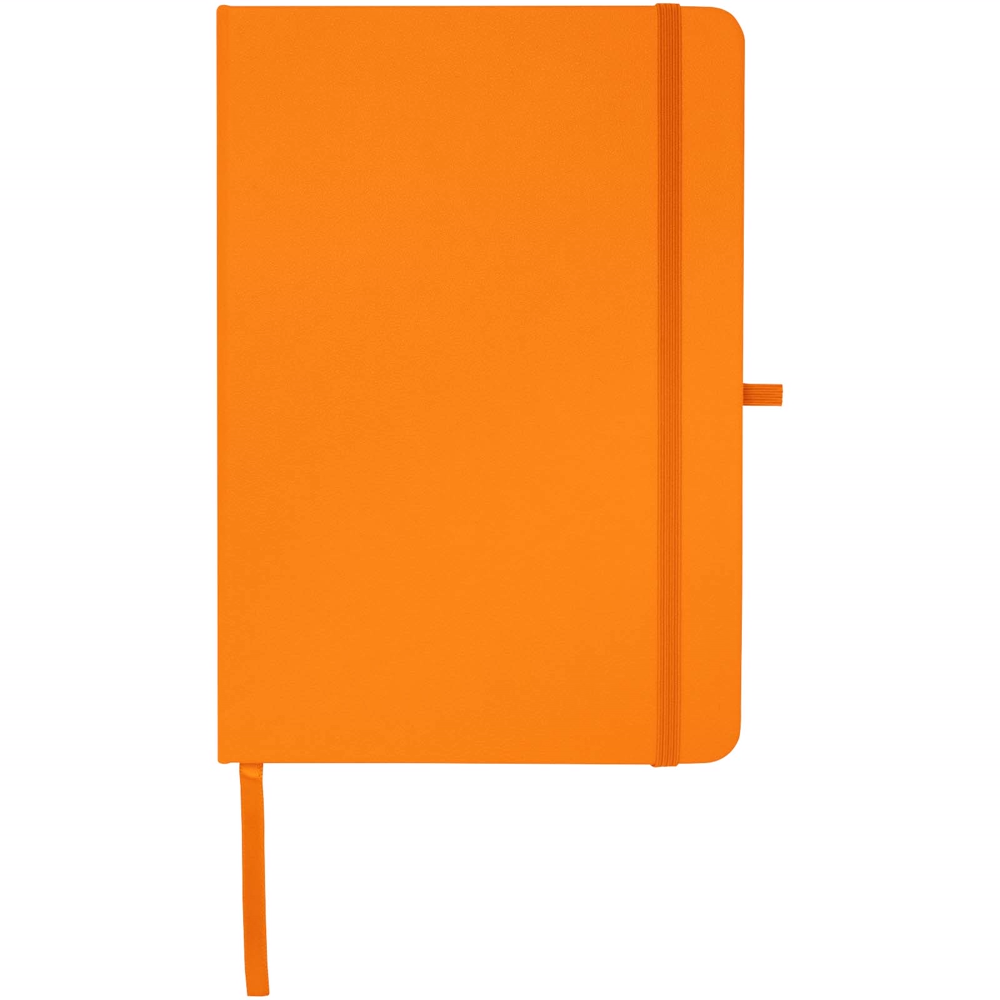 Teak A5 genvunden hardcover notesbog med linjerede sider i farven Orange
