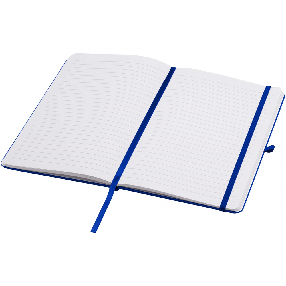 Teak A5 genvunden hardcover notesbog med linjerede sider i farven Kongeblå