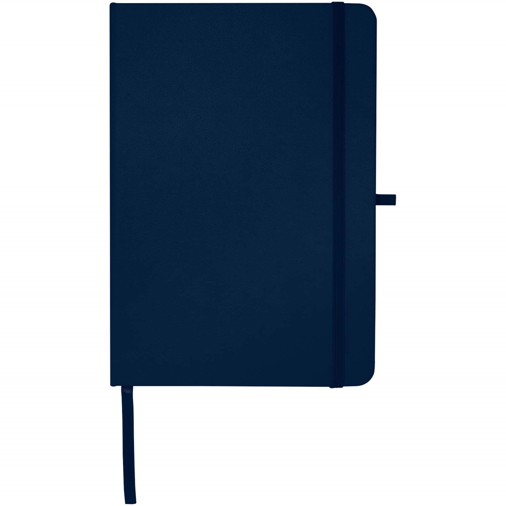 Teak A5 genvunden hardcover notesbog med linjerede sider i farven Marineblå