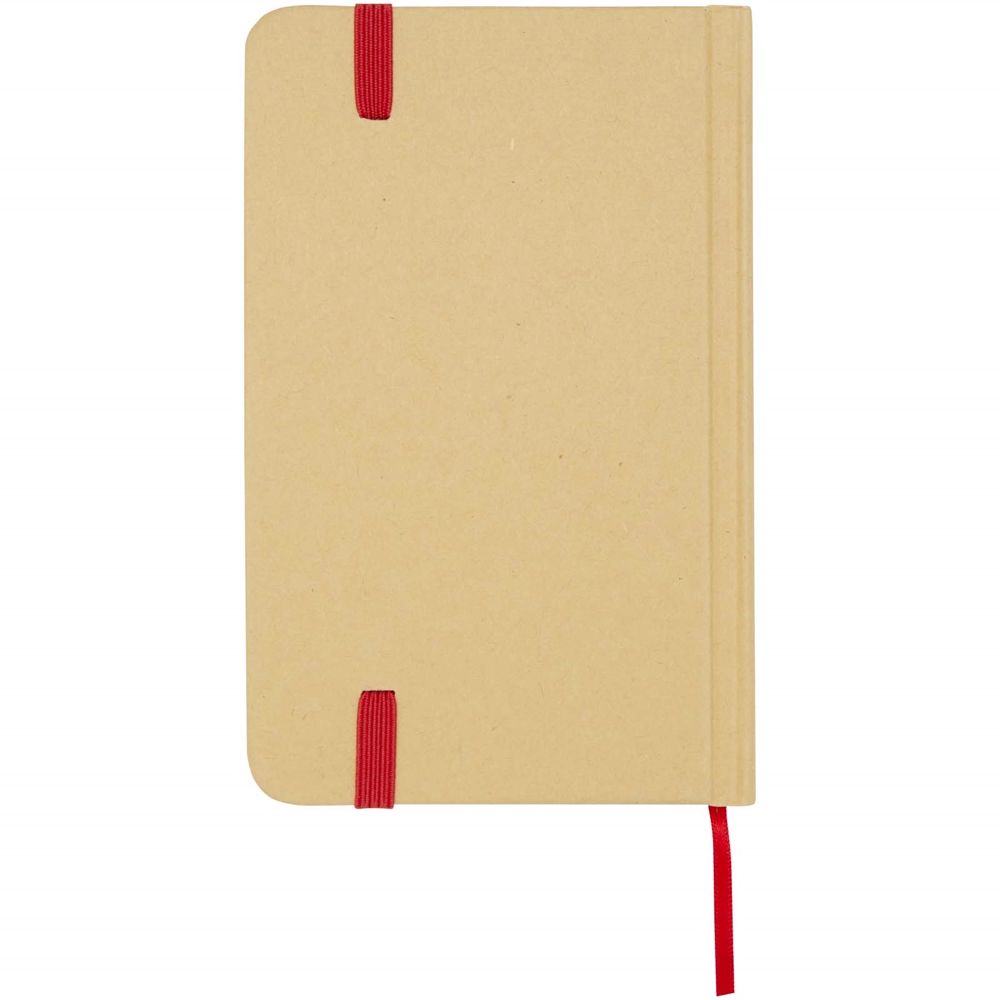 Reed A6 genvunden hardcover notesbog med almindelige sider i farven Rød