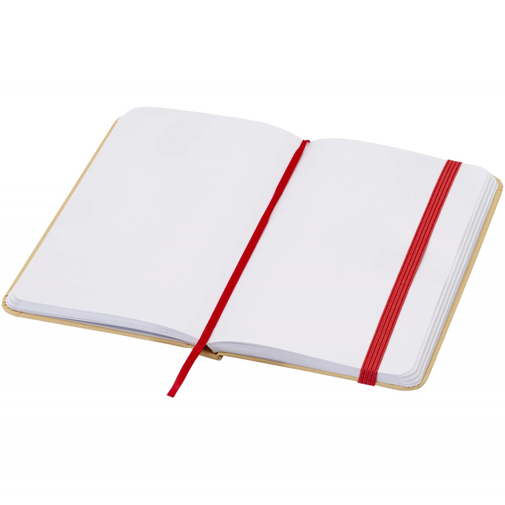 Reed A6 genvunden hardcover notesbog med almindelige sider i farven Rød