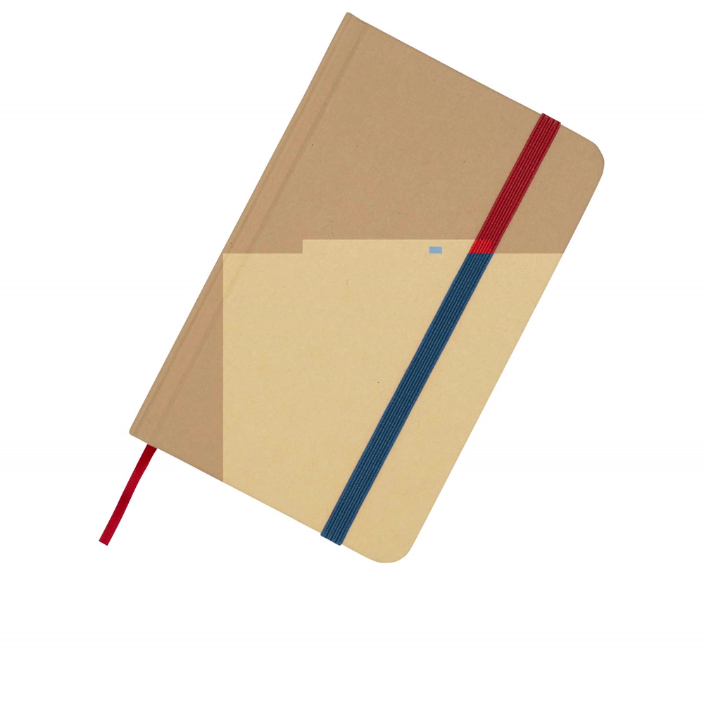 Reed A6 genvunden hardcover notesbog med almindelige sider i farven Havblå