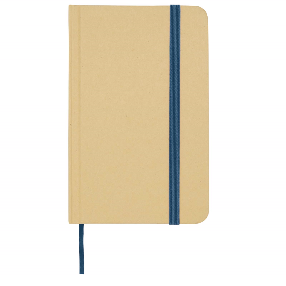 Reed A6 genvunden hardcover notesbog med almindelige sider i farven Havblå