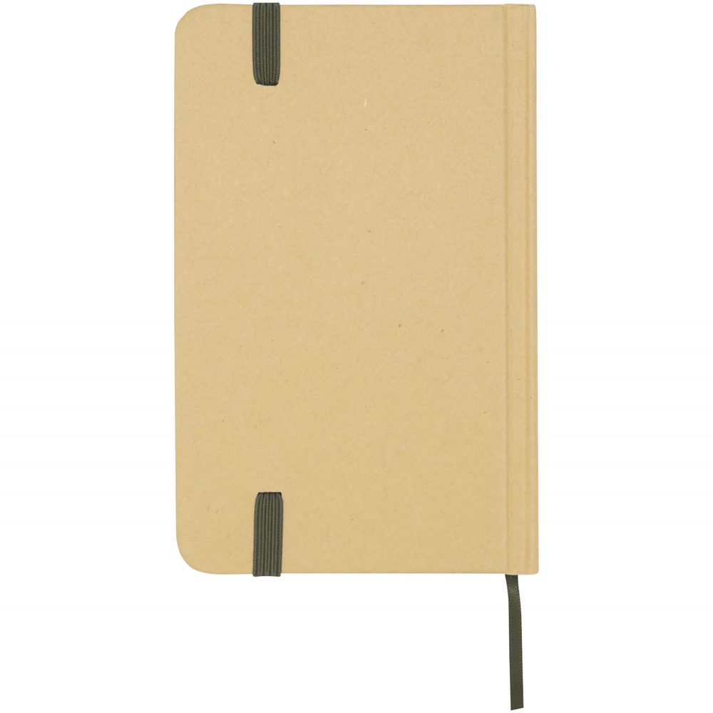 Reed A6 genvunden hardcover notesbog med almindelige sider i farven Skovgrøn