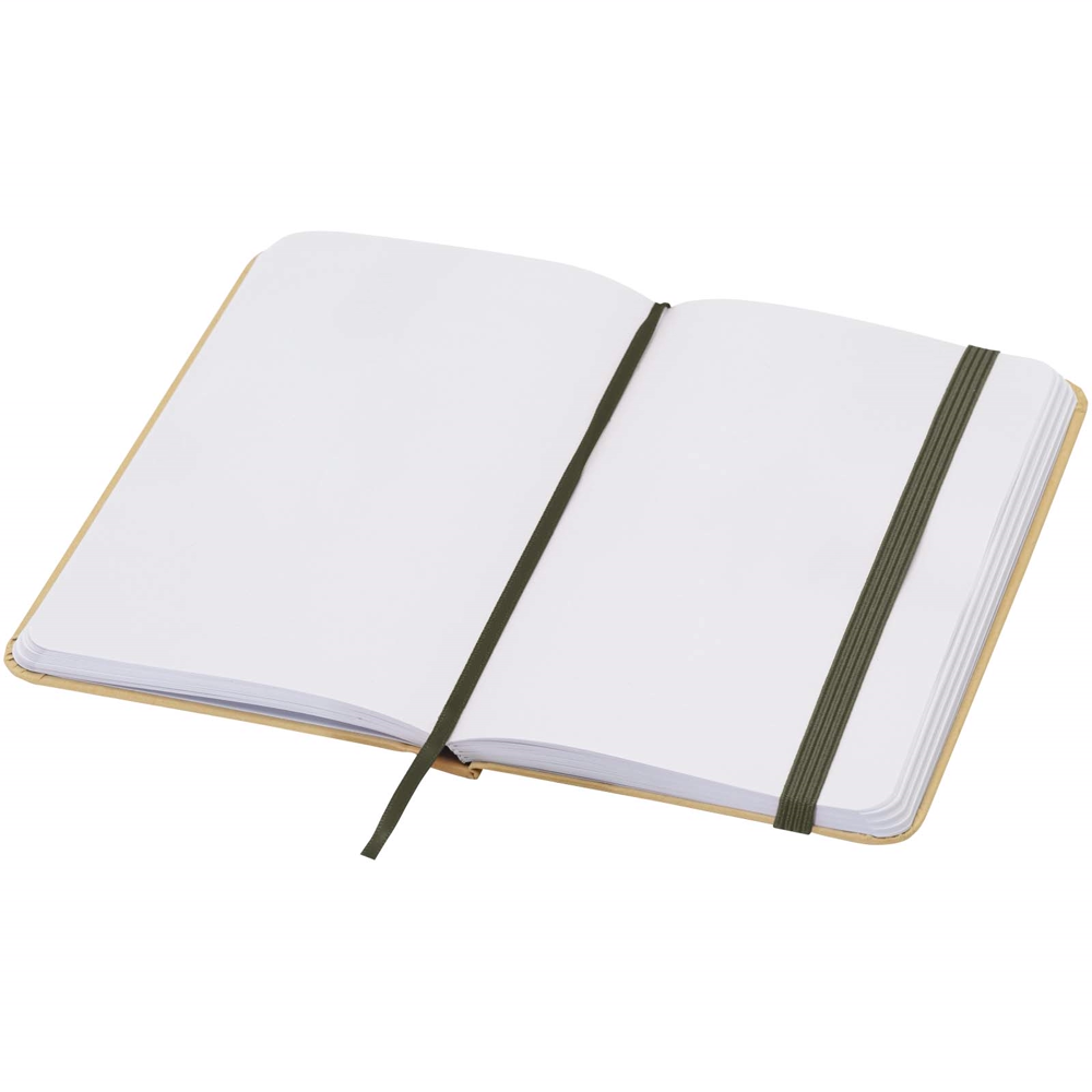 Reed A6 genvunden hardcover notesbog med almindelige sider i farven Skovgrøn