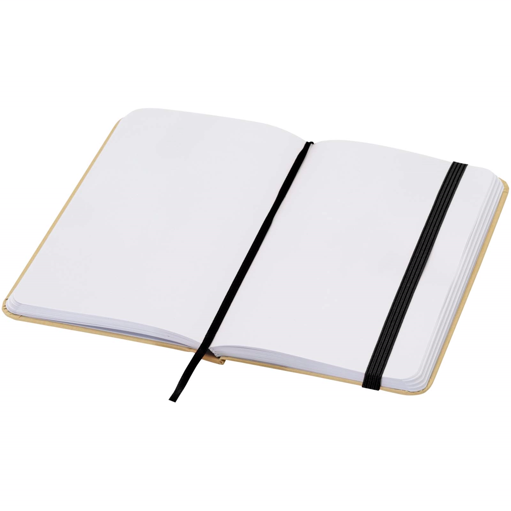 Reed A6 genvunden hardcover notesbog med almindelige sider i farven Ensfarvet sort