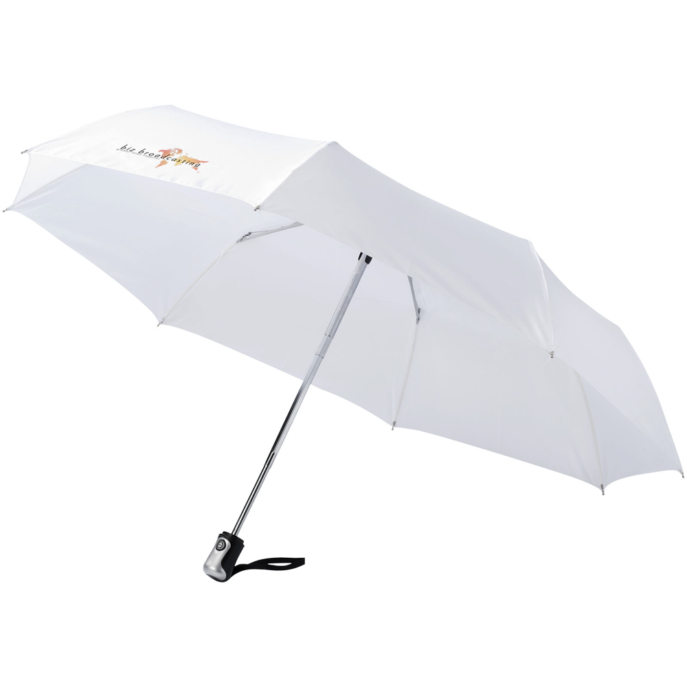 Alex 21,5" foldbar, fuldautomatisk paraply i farven Hvid