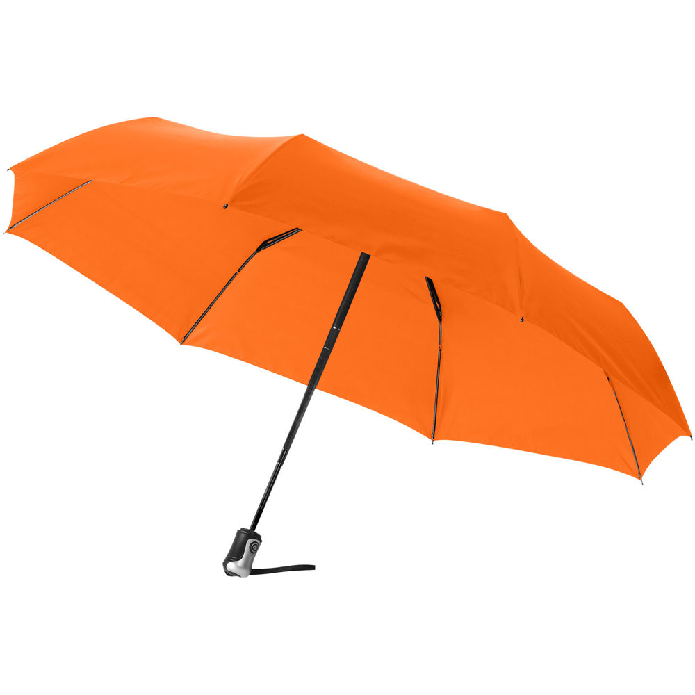 Alex 21,5" foldbar, fuldautomatisk paraply i farven Orange