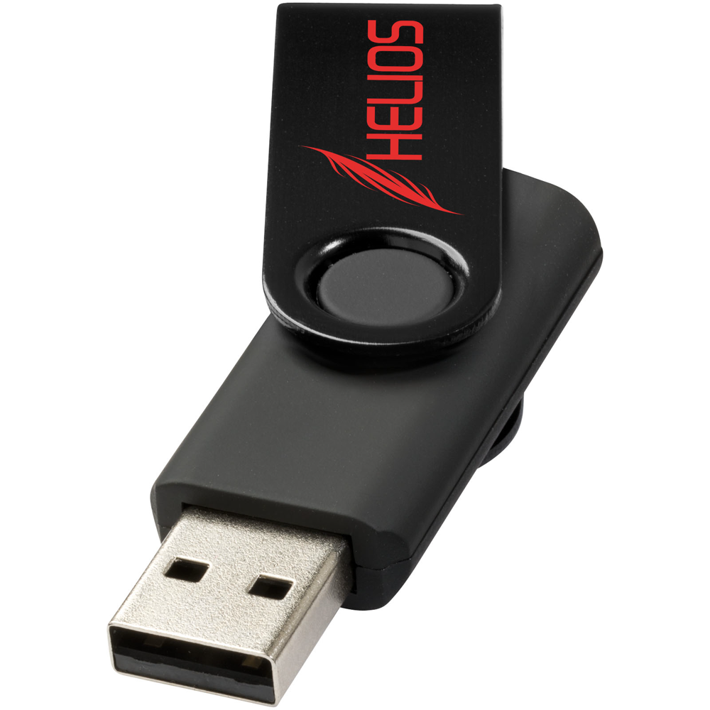 Rotate-metallic USB stik 4 GB i farven Ensfarvet sort