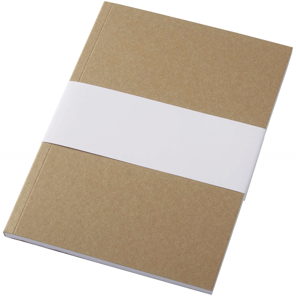 Novella Austen Kraft A5 recycled papir notesbog med softcover - 50 ark i farven Naturfarvet