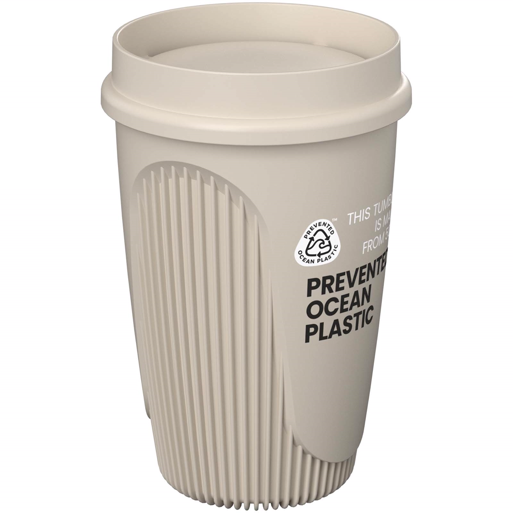 Alto POP 350 ml krus med 360° låg i farven Sandsten