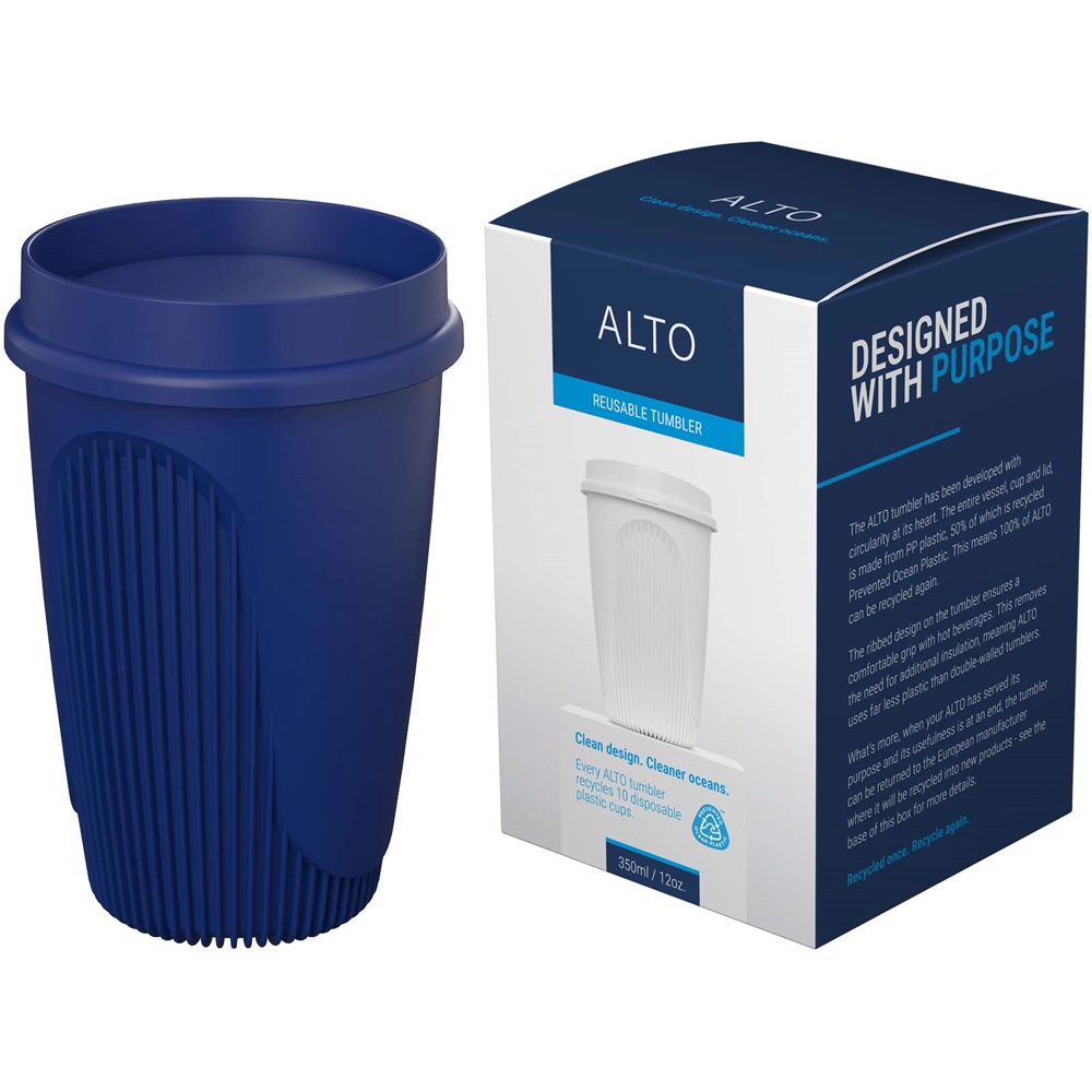Alto POP 350 ml krus med 360° låg i farven Blå