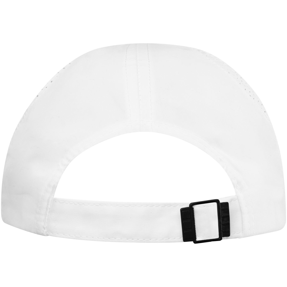 Morion 110 g/m² 6-panels GRS genanvendt cool fit sandwich cap i farven Hvid