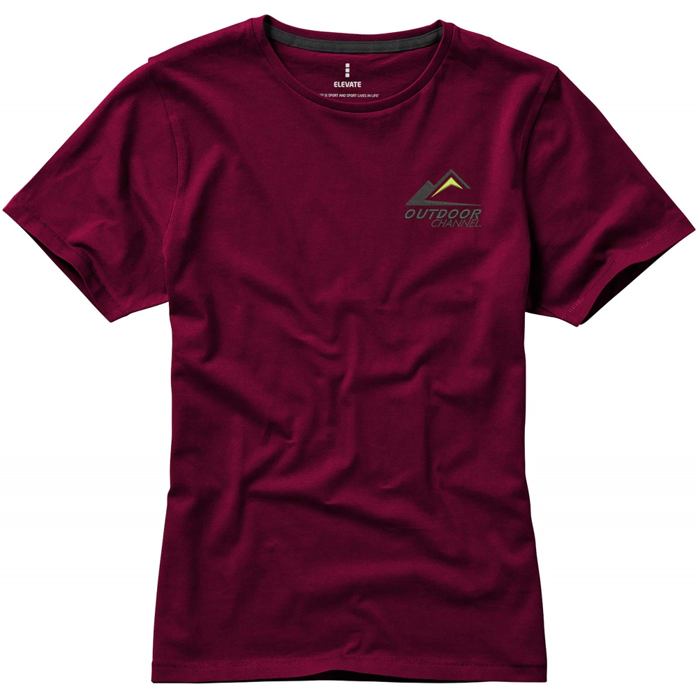 Nanaimo kortærmet t-shirt til kvinder i farven Bourgogne