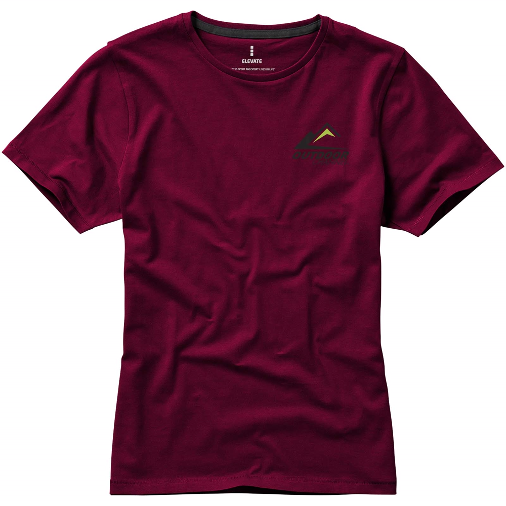 Nanaimo kortærmet t-shirt til kvinder i farven Bourgogne