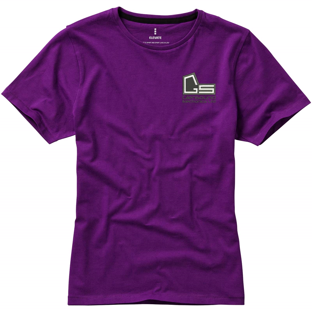 Nanaimo kortærmet t-shirt til kvinder i farven Blommefarvet