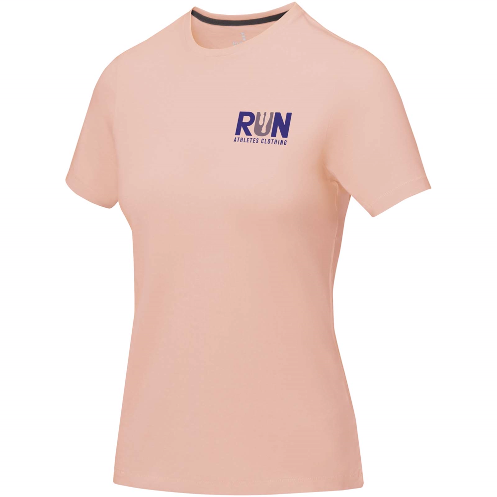 Nanaimo kortærmet t-shirt til kvinder i farven Bleg rosa