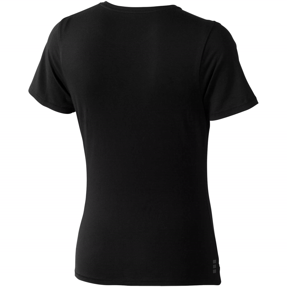 Nanaimo kortærmet t-shirt til kvinder i farven Ensfarvet sort