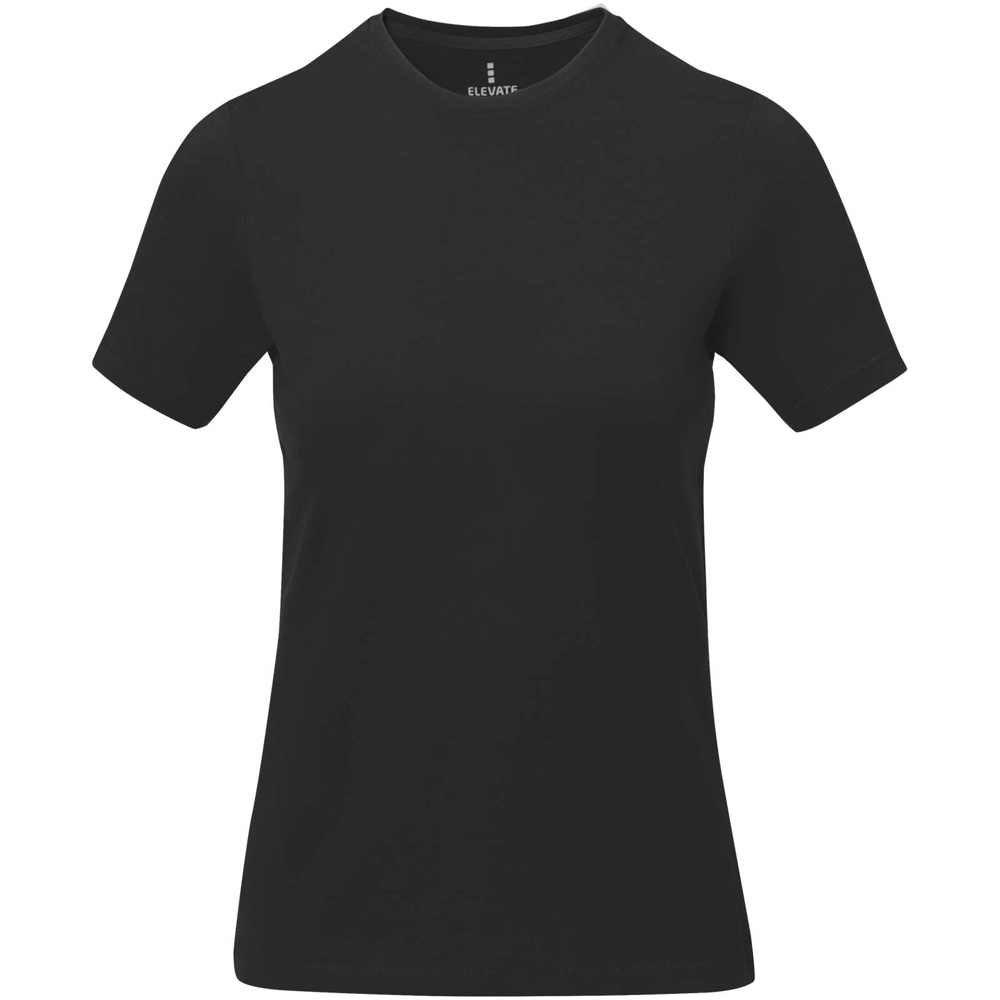 Nanaimo kortærmet t-shirt til kvinder i farven Ensfarvet sort
