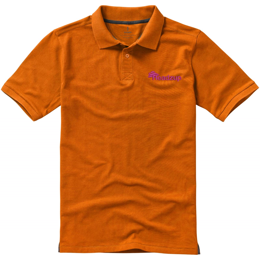 Calgary 200 g/m² kortærmet polo til mænd i farven Orange