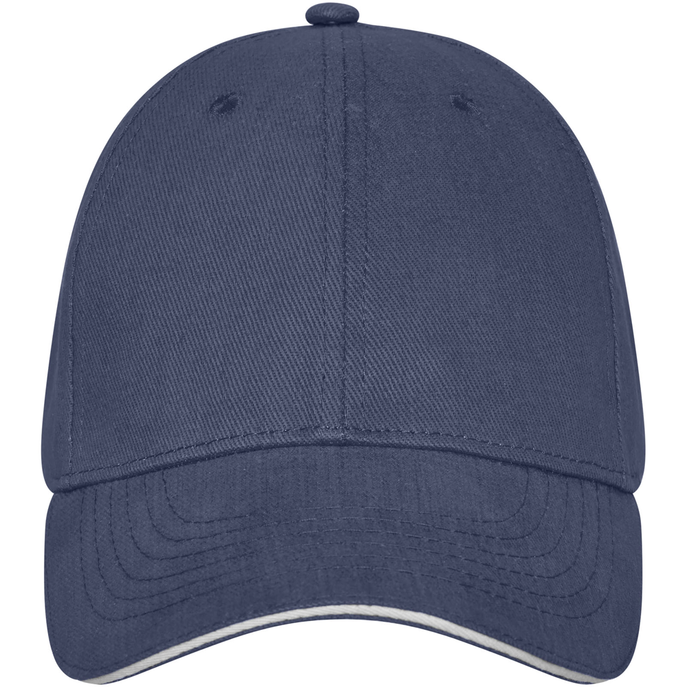Darton 260 g/m² sandwich cap med 6 paneler i farven Marineblå