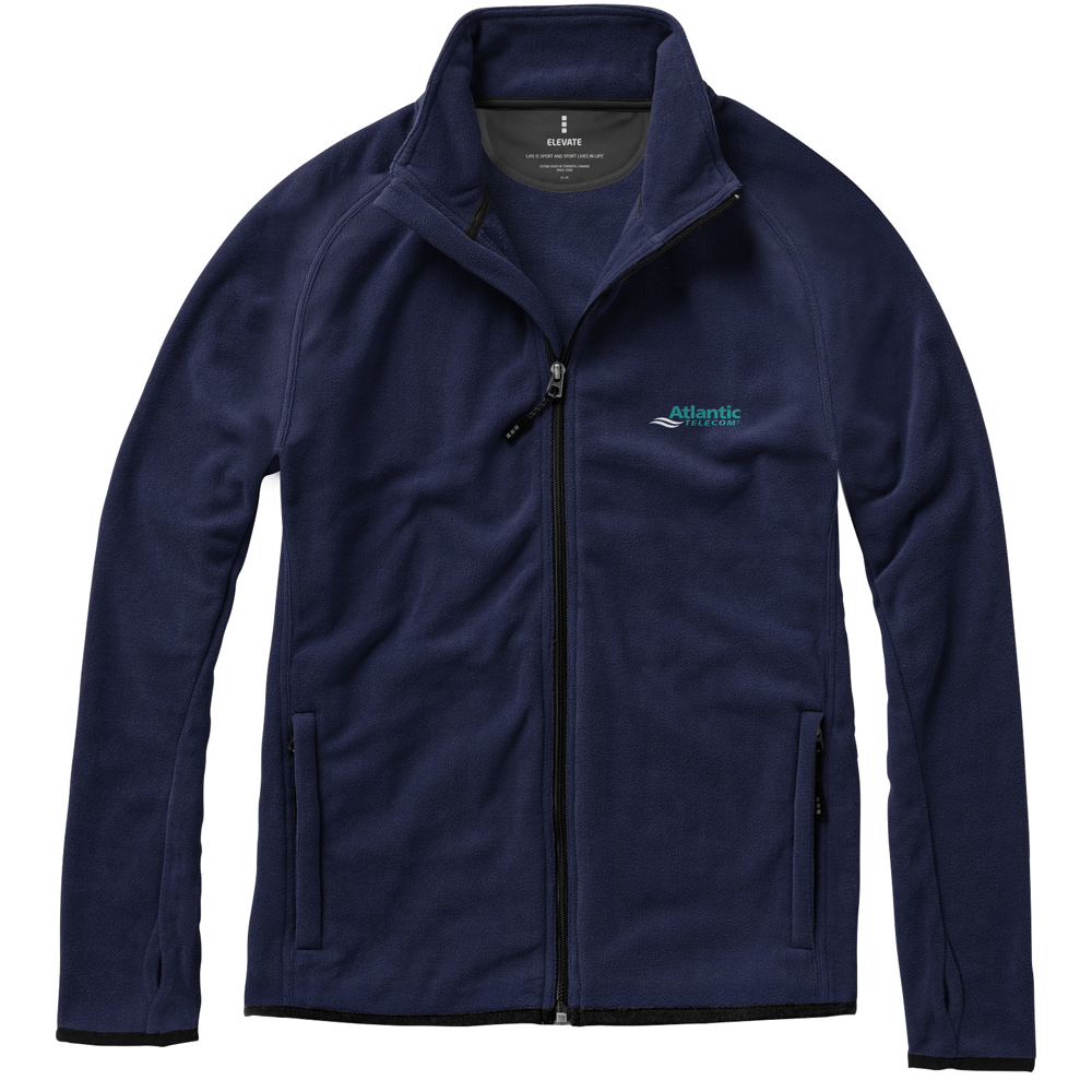 Brossard microfleece jakke med gennemgående lynlås i farven Marineblå