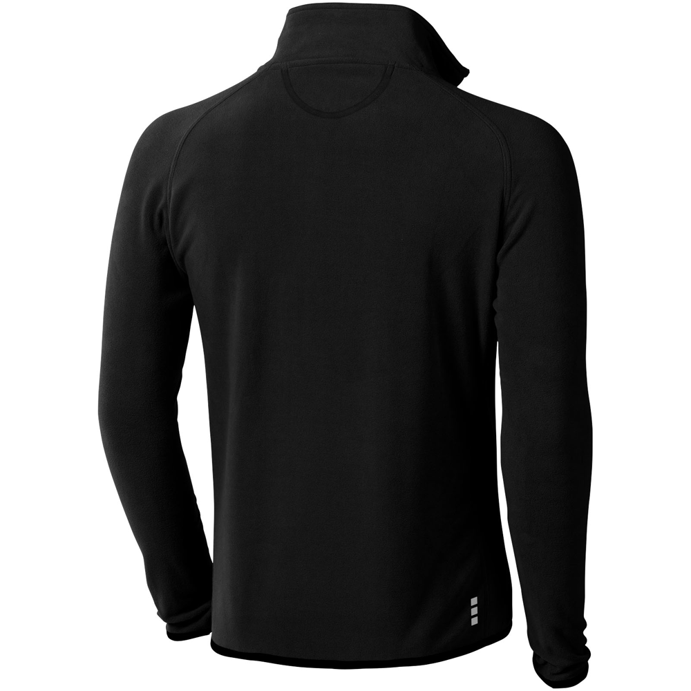 Brossard microfleece jakke med gennemgående lynlås i farven Ensfarvet sort