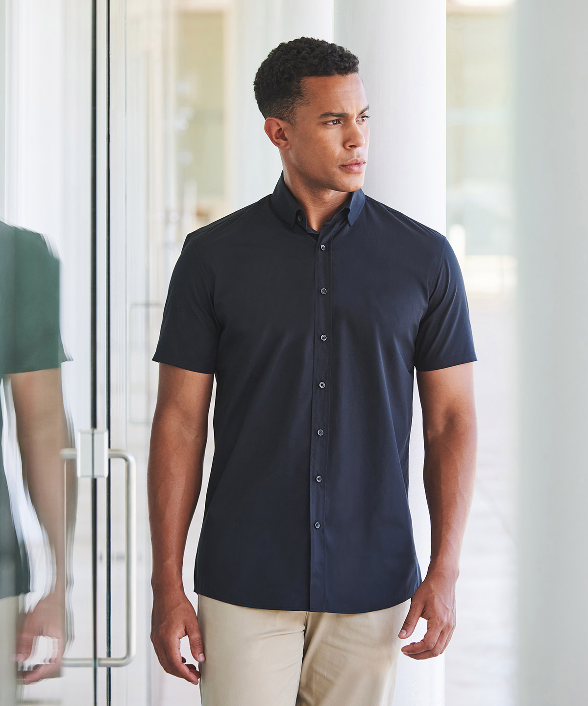 Short sleeve ‘cotton-feel’ Coolplus® shirt