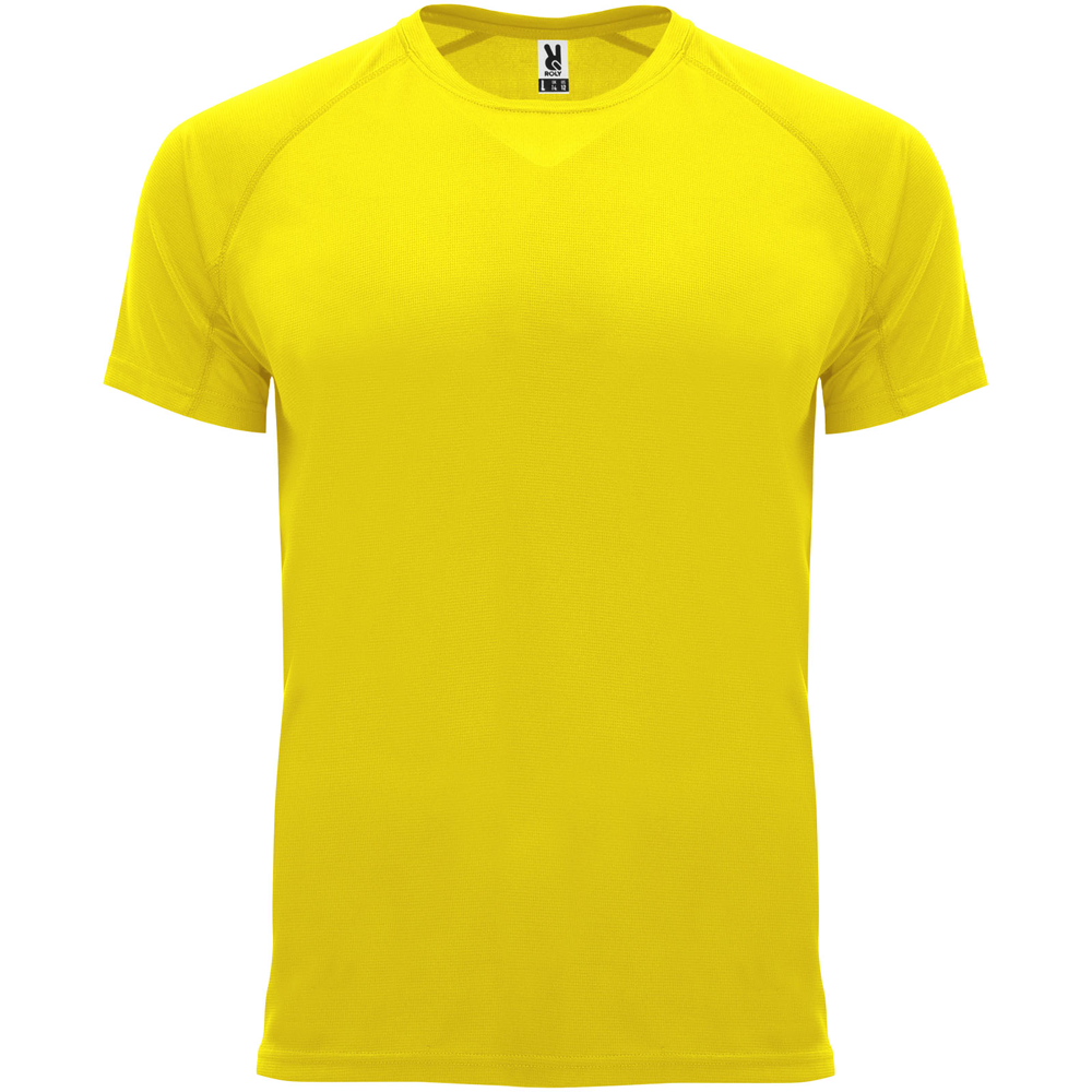 Bahrain 135 g/m² kortærmet sports t-shirt til børn i farven Gul