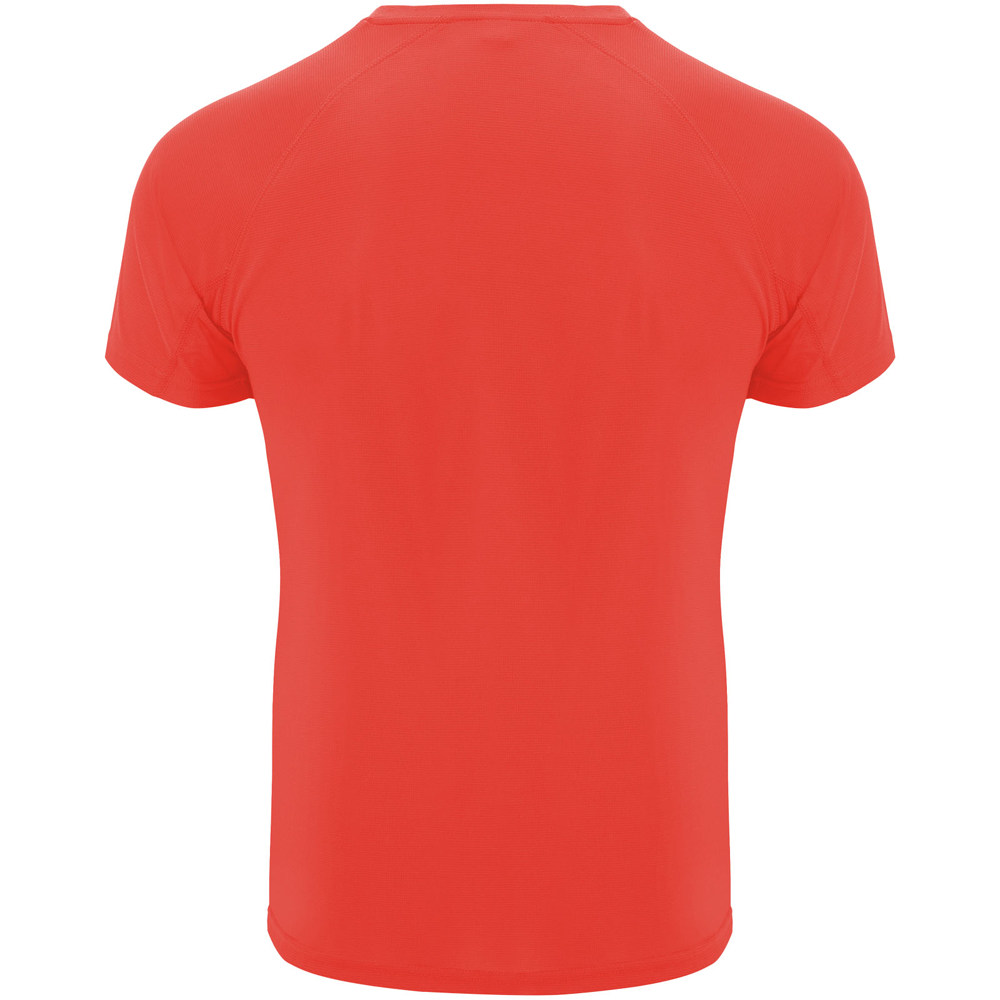 Bahrain 135 g/m² kortærmet sports t-shirt til børn i farven Fluorkoral