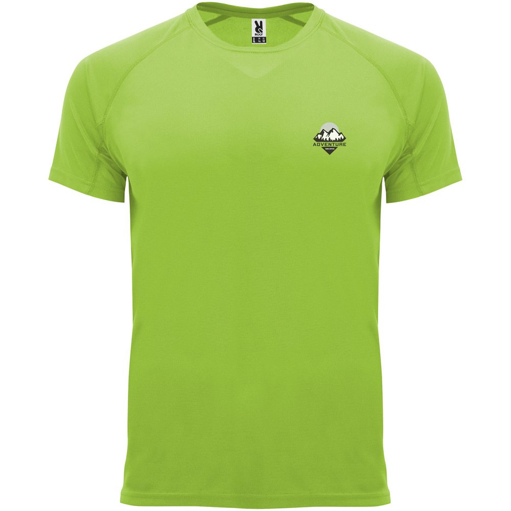 Bahrain 135 g/m² kortærmet sports t-shirt til børn i farven Limefarvet