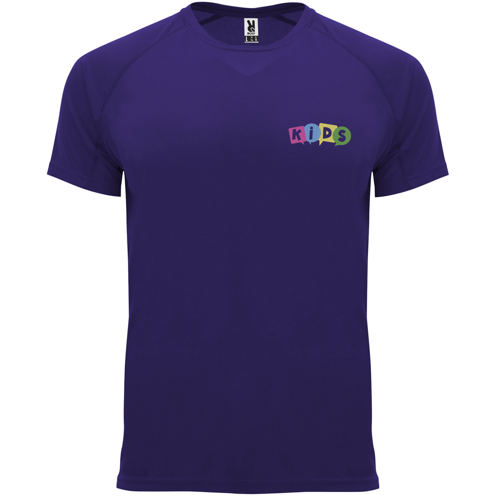 Bahrain 135 g/m² kortærmet sports t-shirt til børn i farven Mauve