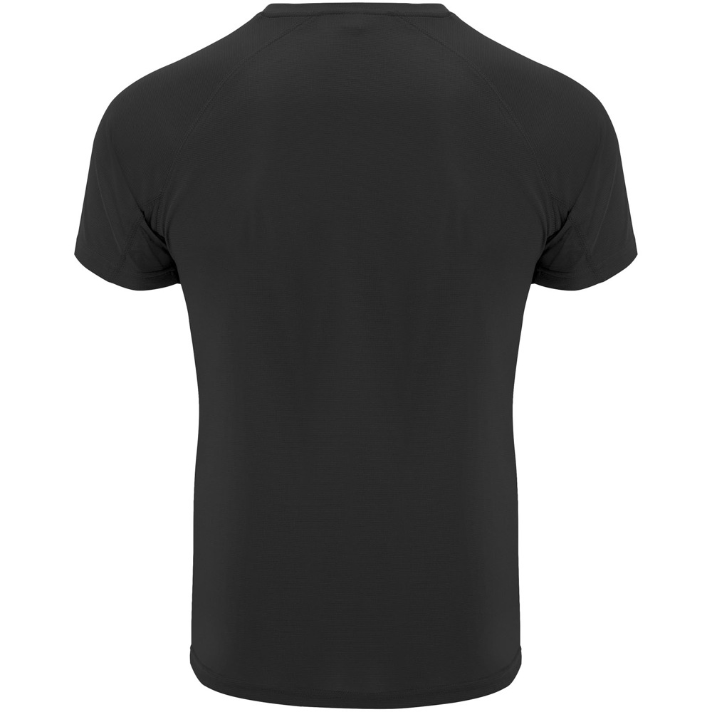 Bahrain 135 g/m² kortærmet sports t-shirt til børn i farven Ensfarvet sort