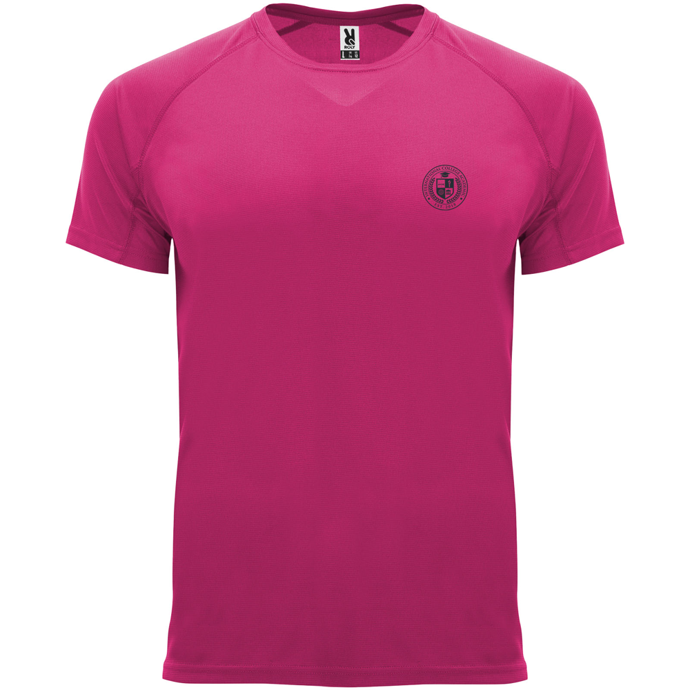 Bahrain 135 g/m² kortærmet sports t-shirt til børn i farven Rosette