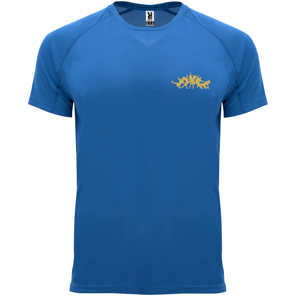 Bahrain 135 g/m² kortærmet sports t-shirt til børn i farven Kongeblå