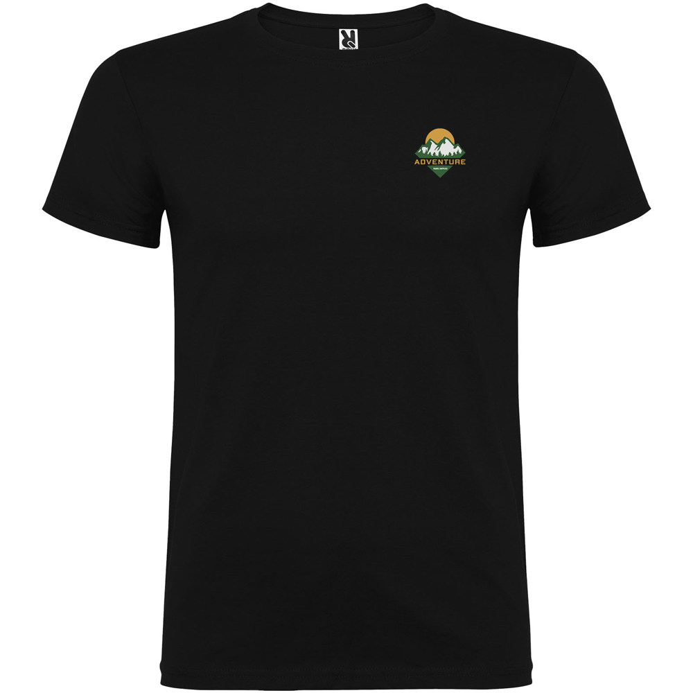 Beagle 155 g/m² kortærmet t-shirt til børn i farven Ensfarvet sort