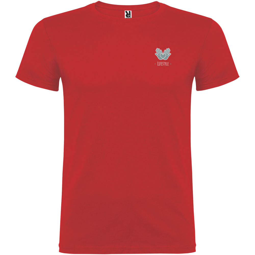Beagle 155 g/m² kortærmet t-shirt til børn i farven Rød