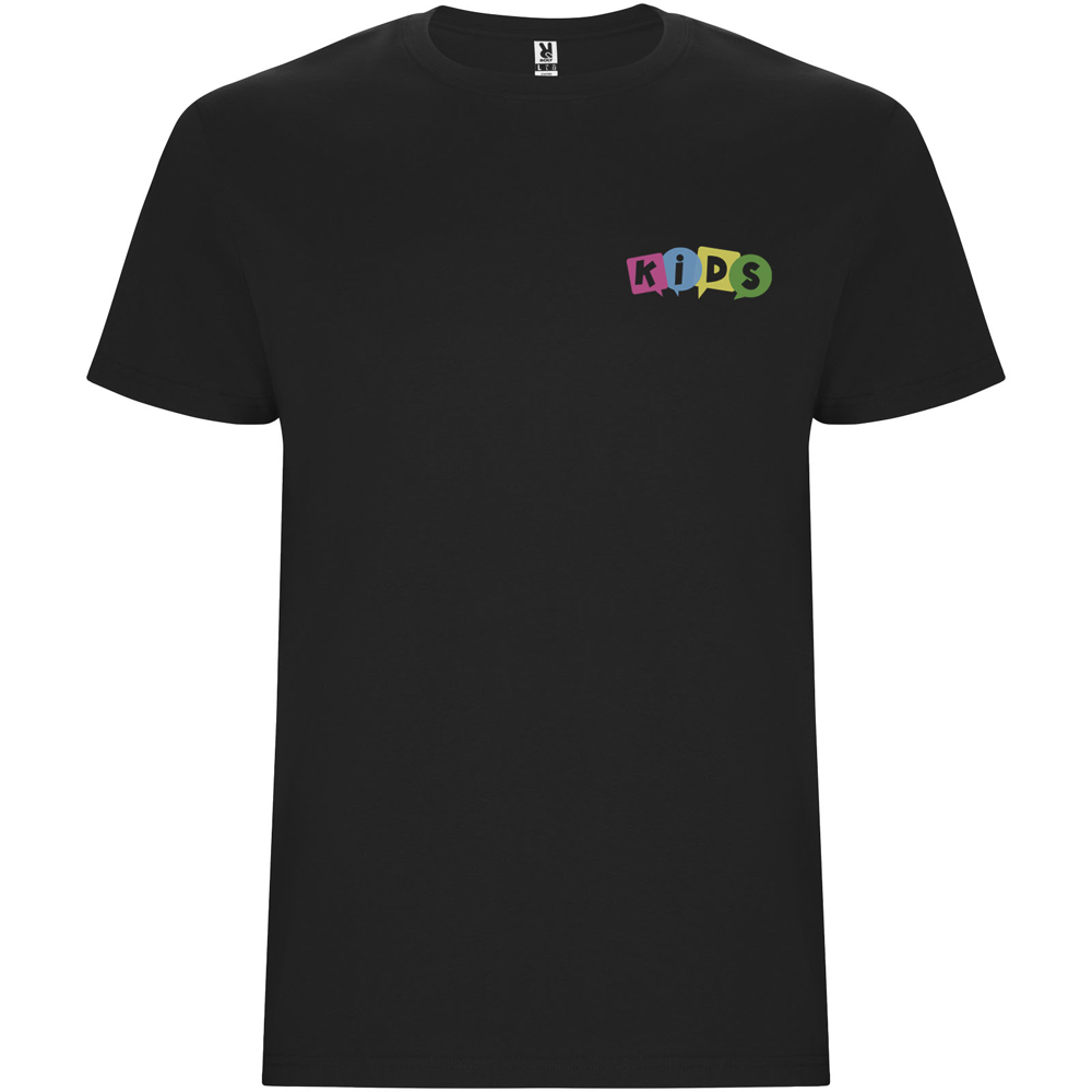 Stafford 190 g/m² kortærmet t-shirt til børn i farven Ensfarvet sort