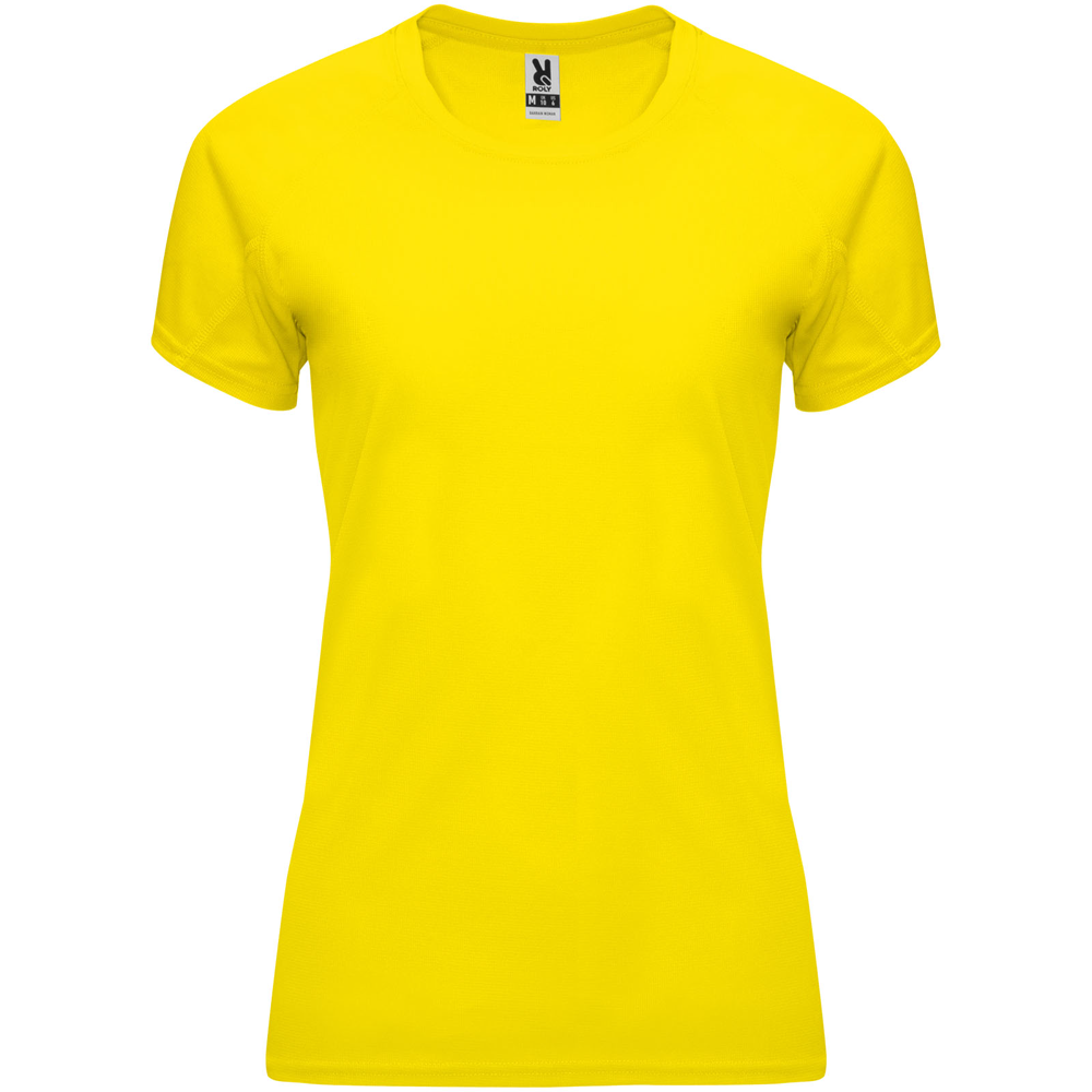 Bahrain 135 g/m² kortærmet sports t-shirt til kvinder i farven Gul