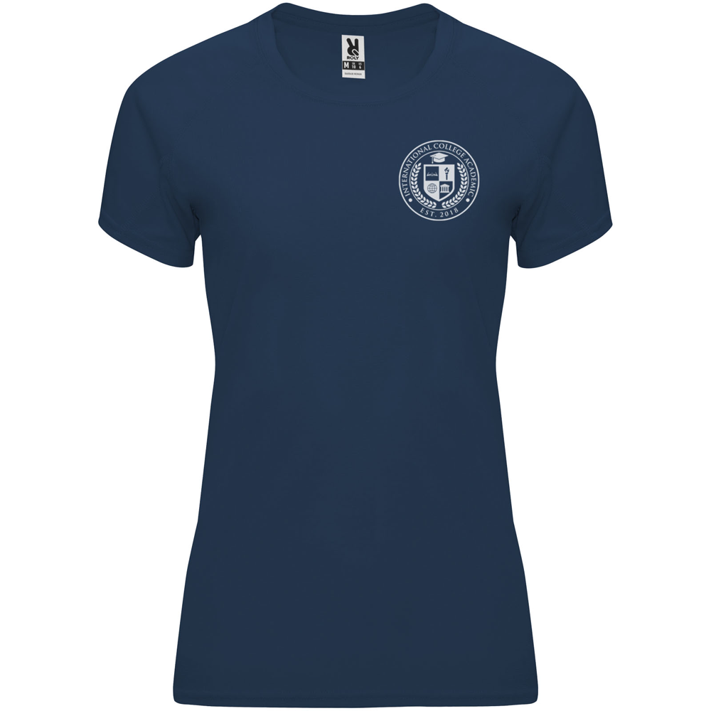 Bahrain 135 g/m² kortærmet sports t-shirt til kvinder i farven Marineblå
