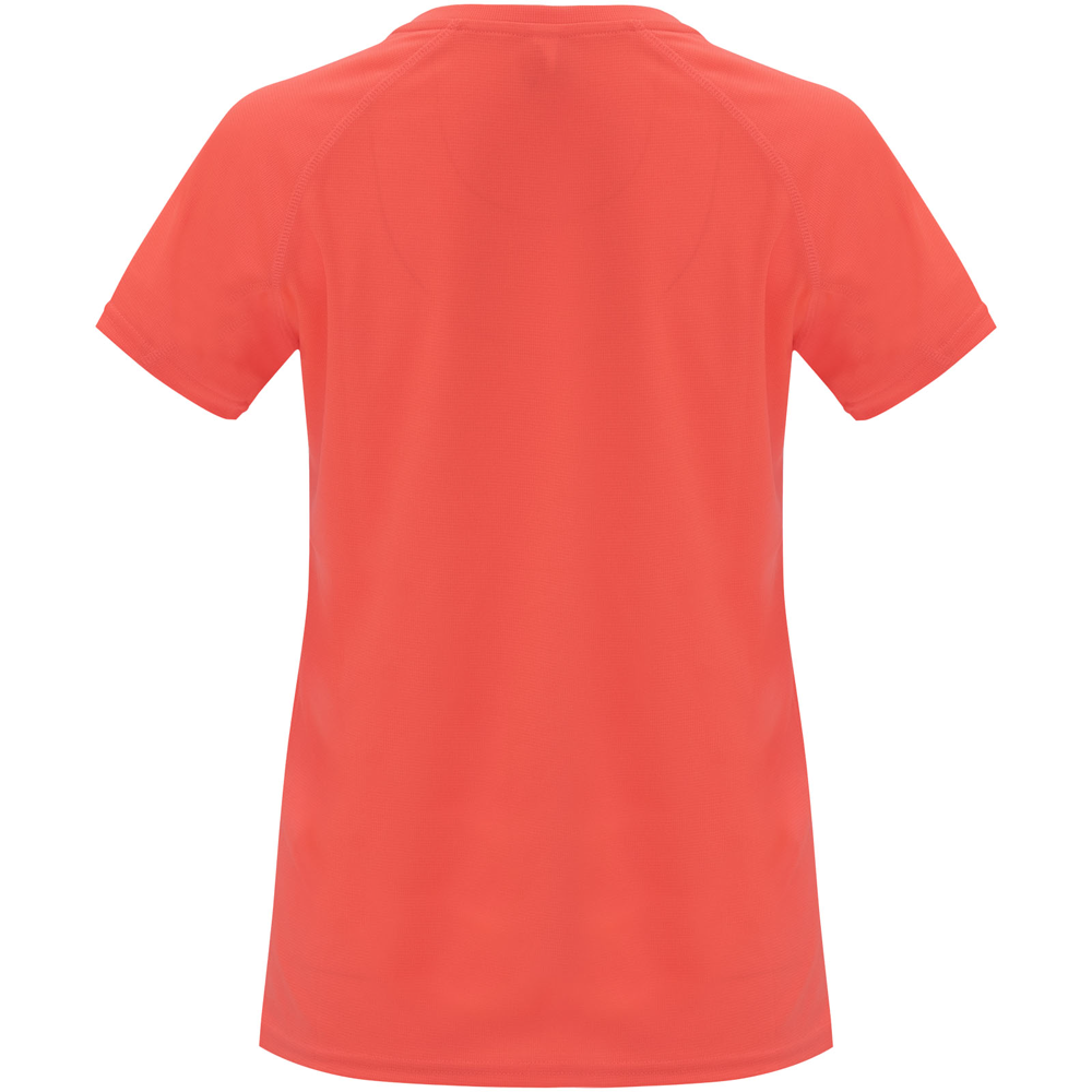 Bahrain 135 g/m² kortærmet sports t-shirt til kvinder i farven Fluorkoral