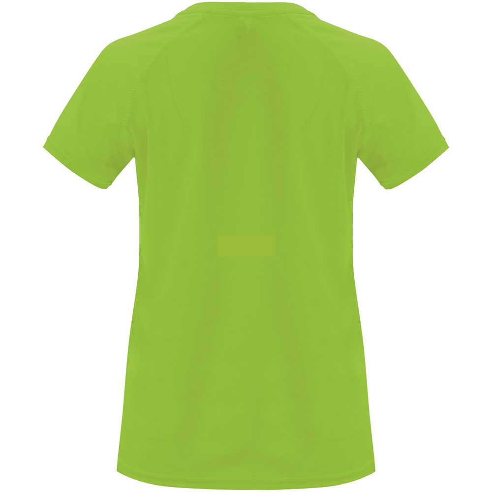 Bahrain 135 g/m² kortærmet sports t-shirt til kvinder i farven Limefarvet