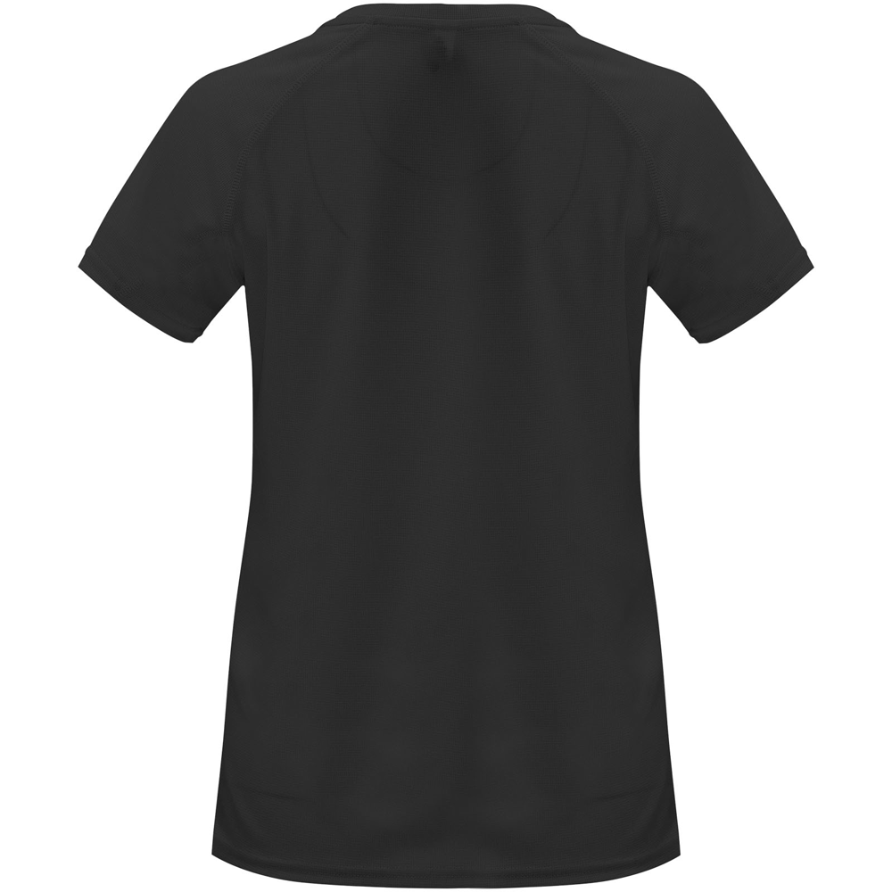 Bahrain 135 g/m² kortærmet sports t-shirt til kvinder i farven Ensfarvet sort